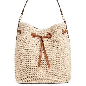 Ralph Lauren Straw Bucket Bag